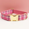 Plaid Dog Collar, Harness & Leash Set – Personalized
