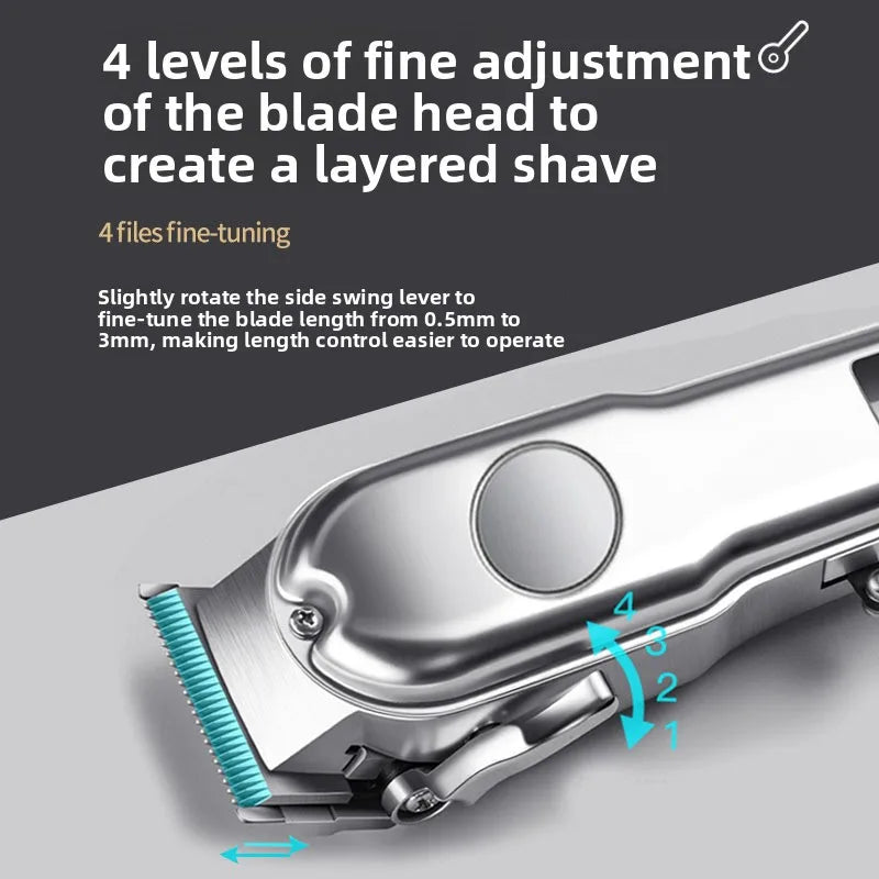 Cordless Dog Clippers – High-Power Grooming Shaver with LCD