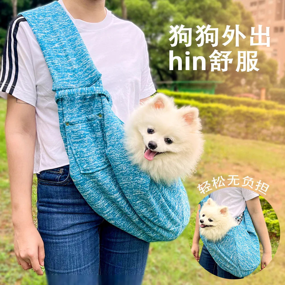 Quilted Cat Carrier Sling – Warm Winter Travel Bag