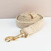 Velvet Dog Collar & Leash Set – Personalized Nameplate