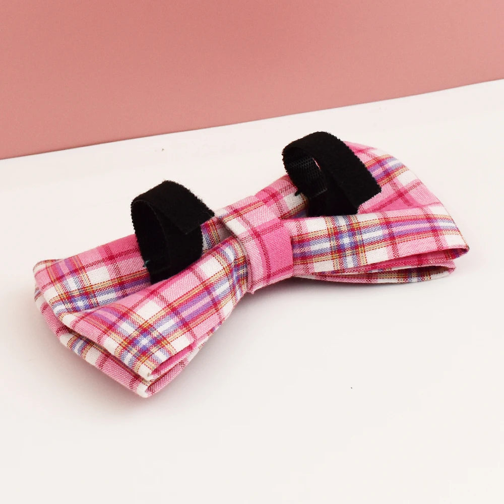 Plaid Dog Collar, Harness & Leash Set – Personalized