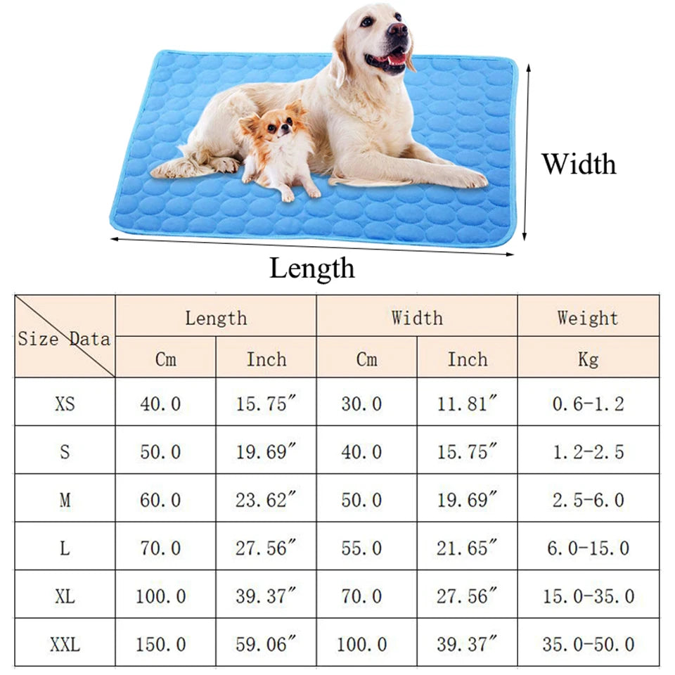 Dual-Sided Pet Cooling Mattress – Summer Gel Bed