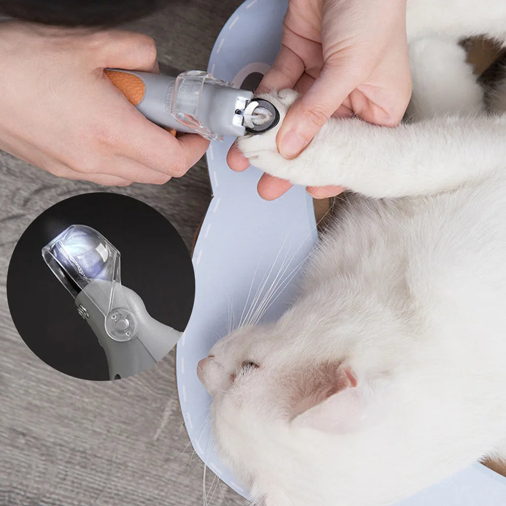 Pet Nail Clipper Scissors with LED Light