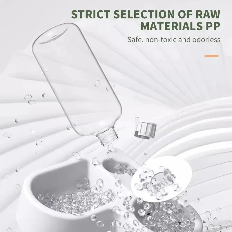 Dual-Use Automatic Pet Drinking & Feeding Bowl