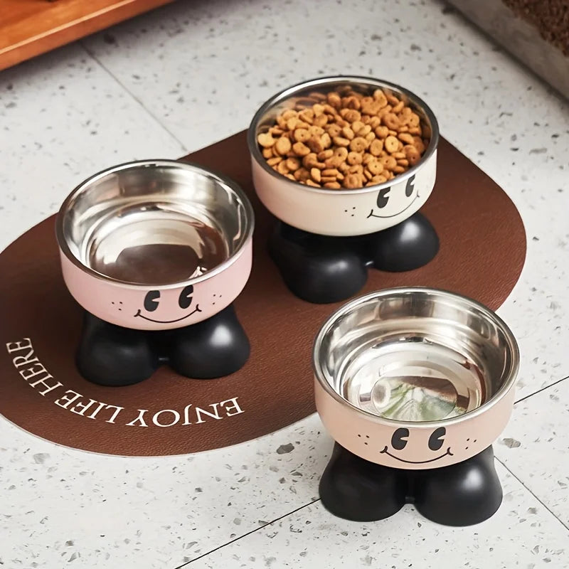 Elevated Stainless Steel Pet Bowls – No-Spill Feeder