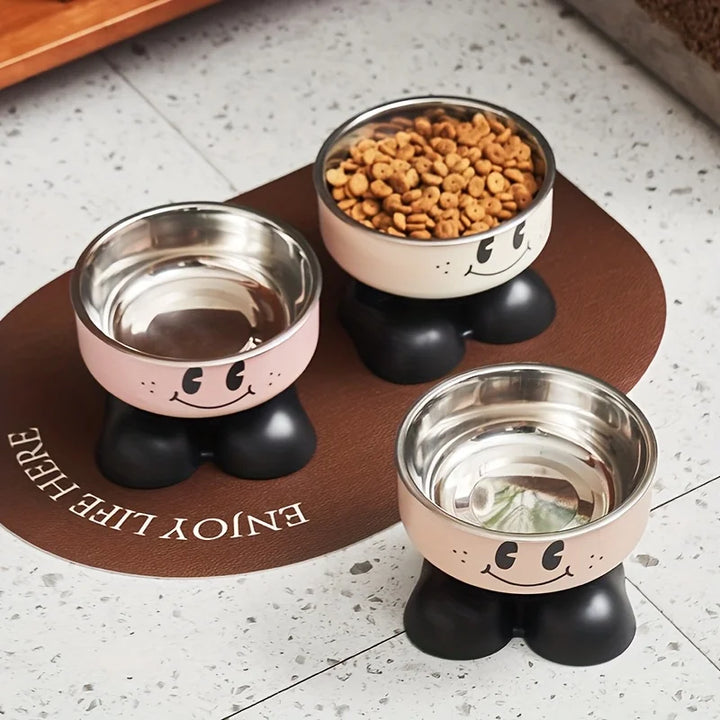 Elevated Stainless Steel Pet Bowls – No-Spill Feeder