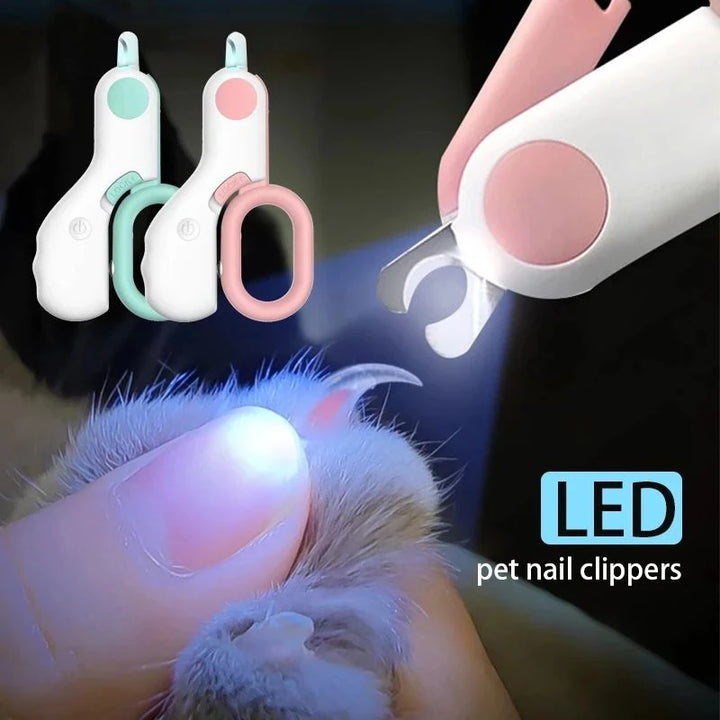LED Light Pet Nail Clipper – Safety Lock Trimmer