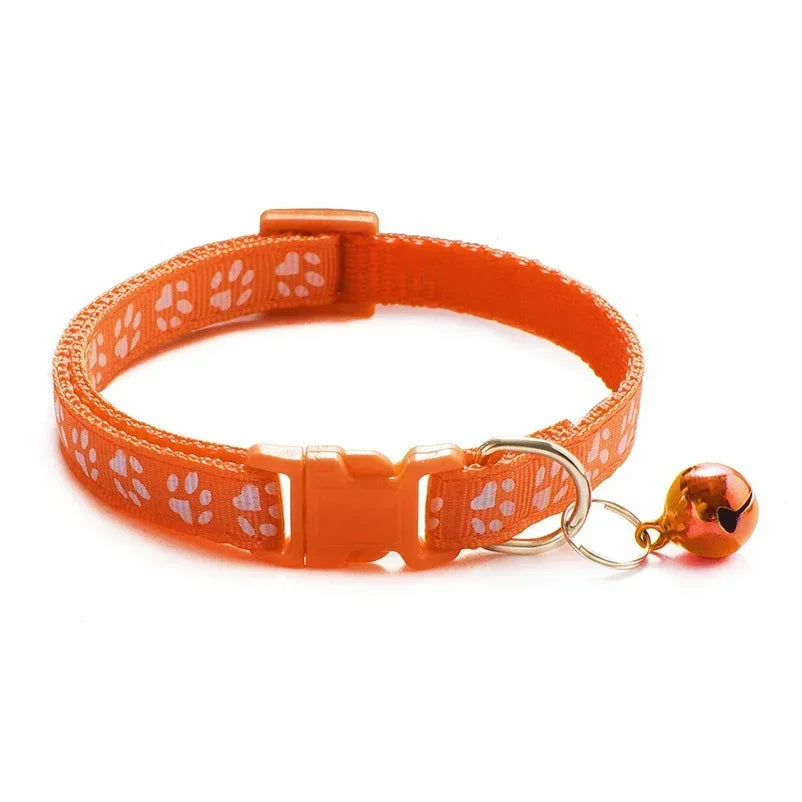 Colorful Cat Collar with Bell – Adjustable & Cute