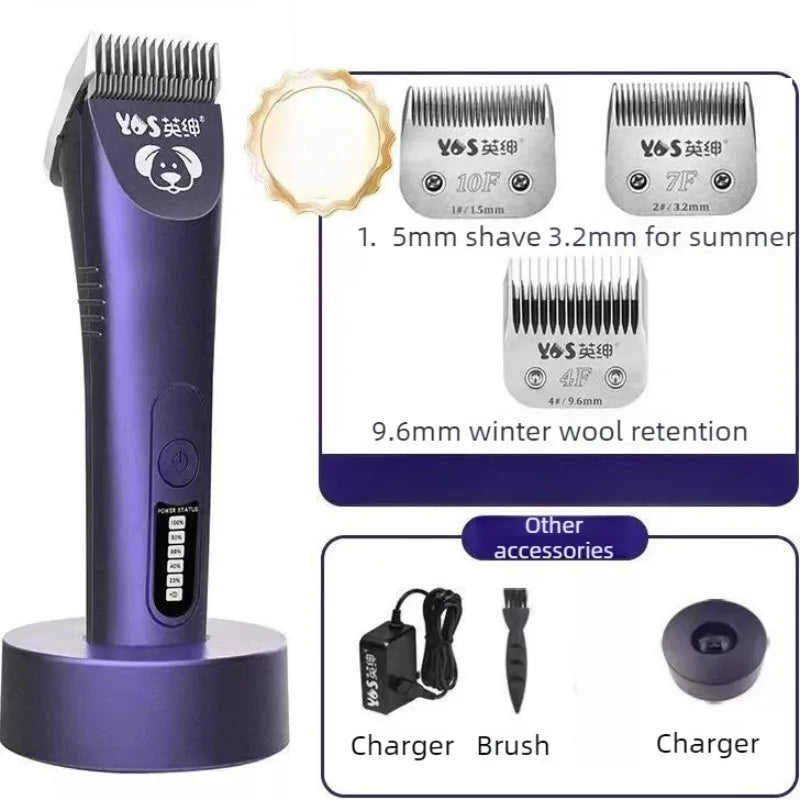 Silent Pet Hair Trimmer – Portable High-Power Clipper