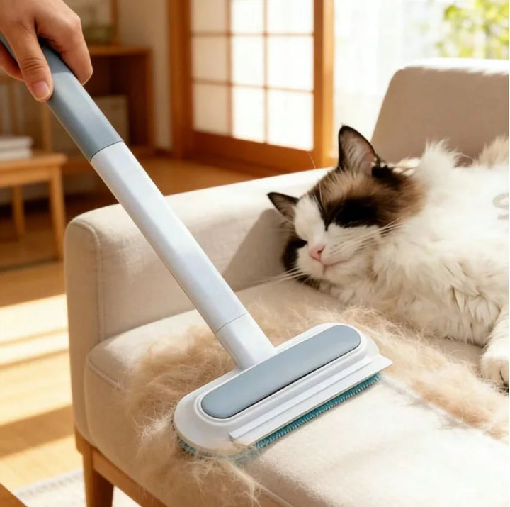 Long Handle Pet Hair Remover – Reusable Lint Brush