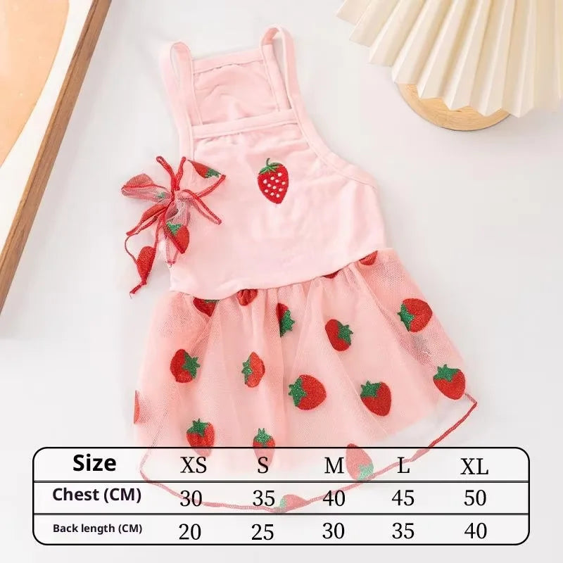 Strawberry Tutu Dress with Headband