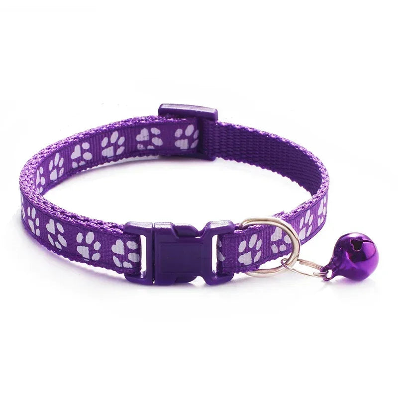 Colorful Cat Collar with Bell – Adjustable & Cute