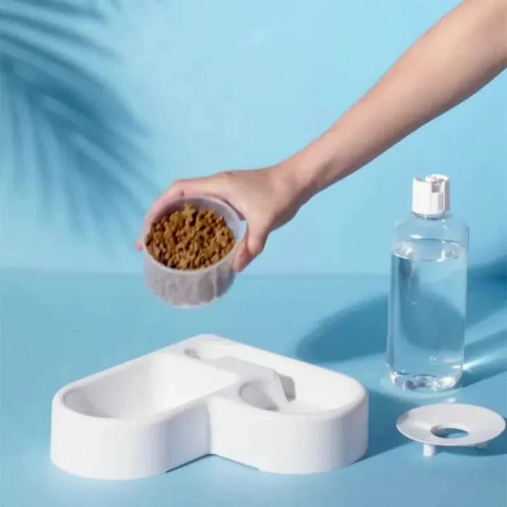 Dual-Use Automatic Pet Drinking & Feeding Bowl