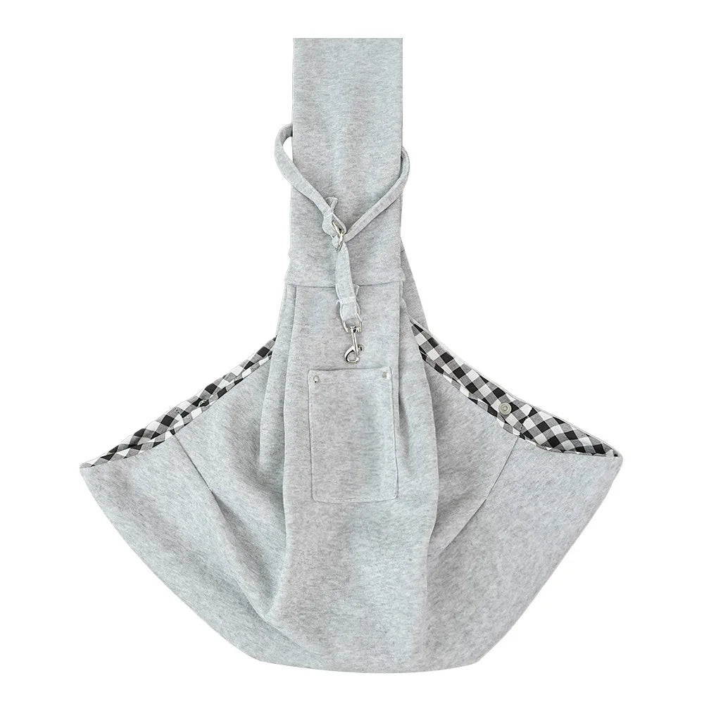 Quilted Cat Carrier Sling – Warm Winter Travel Bag