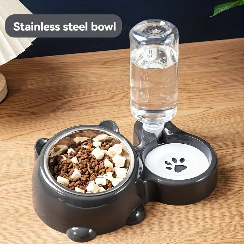 Automatic Pet Feeder & Water Dispenser – No Power Needed