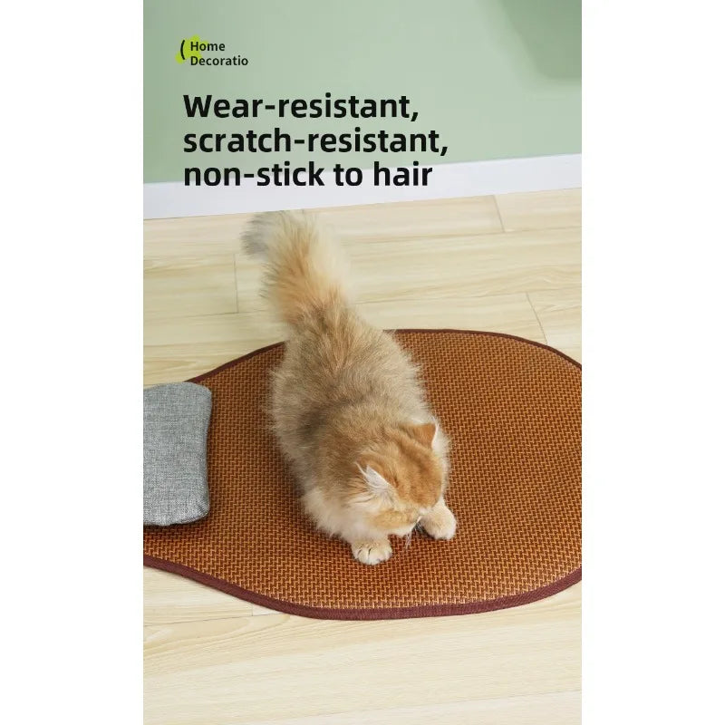 Ice Silk Pet Cooling Pillow – Breathable Summer Pad