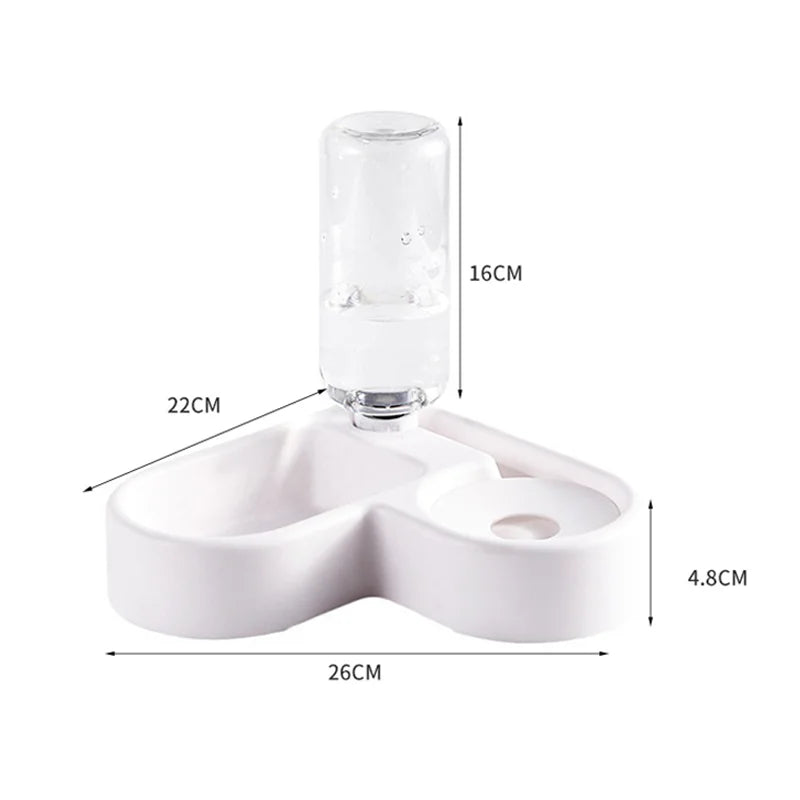 Dual-Use Automatic Pet Drinking & Feeding Bowl
