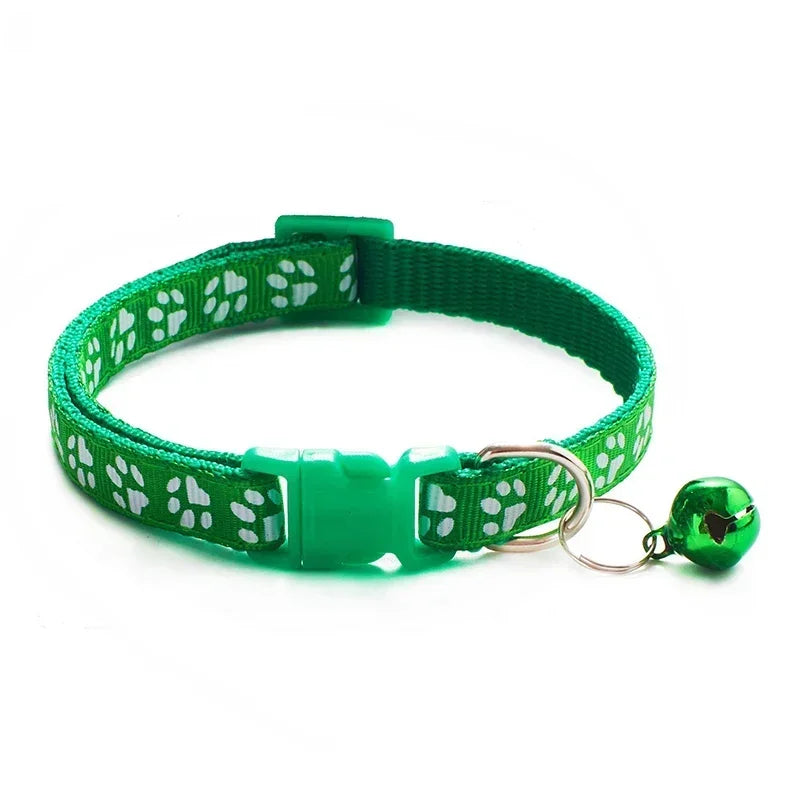 Colorful Cat Collar with Bell – Adjustable & Cute