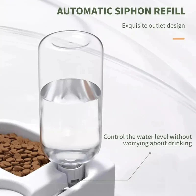 Dual-Use Automatic Pet Drinking & Feeding Bowl