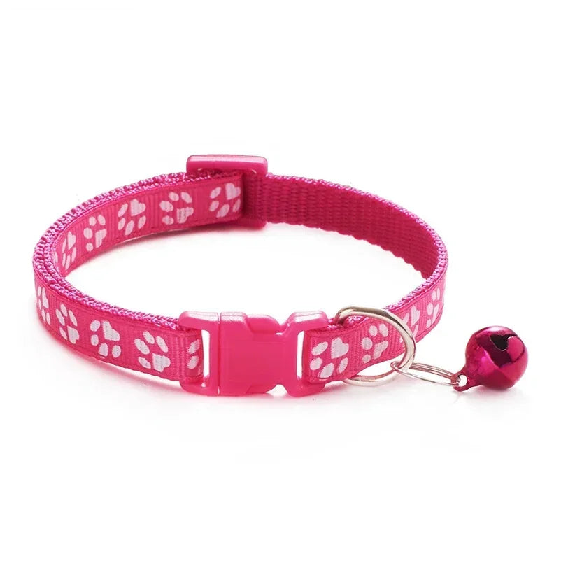 Colorful Cat Collar with Bell – Adjustable & Cute