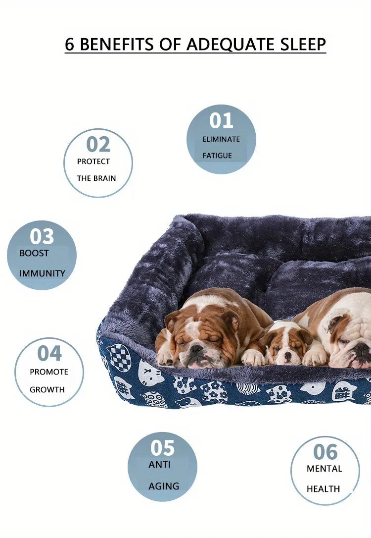 Cozy Dog Sofa Bed – Basket Mat for Small to Large Pets