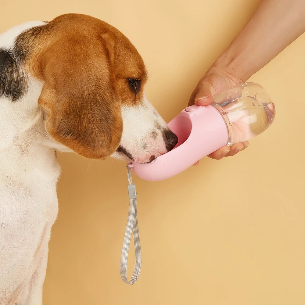 Portable Pet Water Bottle with Lanyard