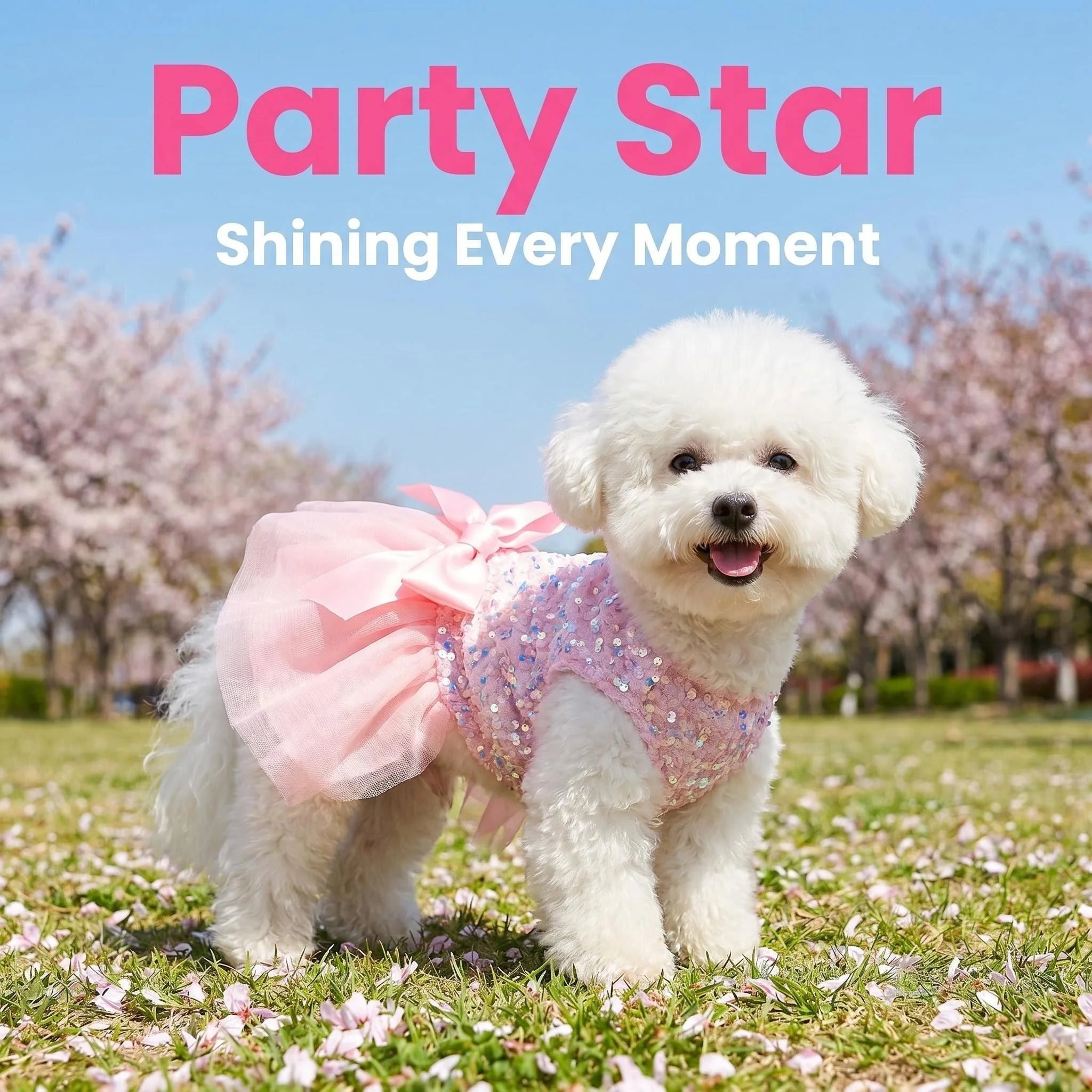 Princess Sequin Tulle Dog Dress