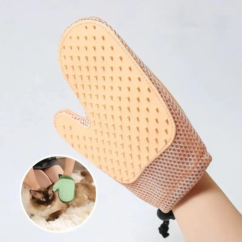 Pet Grooming Glove – Gentle Massage Hair Remover