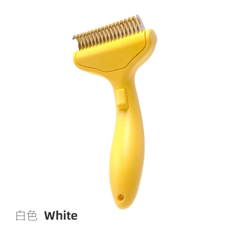 Stainless Steel Dog Deshedding Comb – Dematting Tool