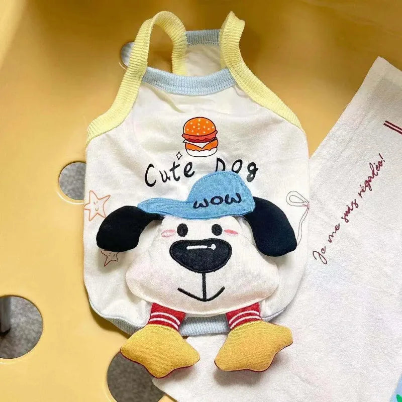 Ice Cream Print Pet Vest Dress