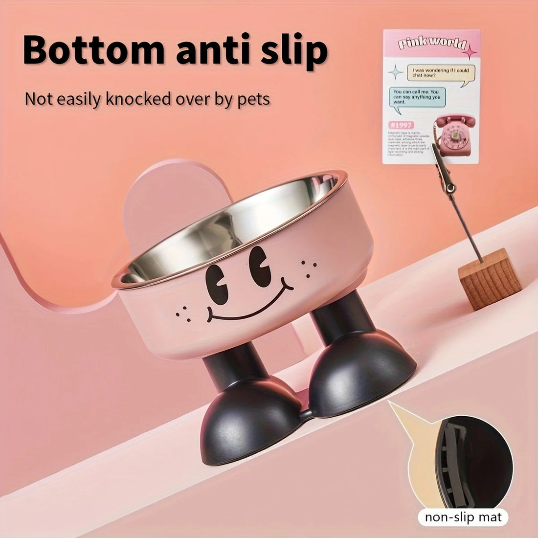 Elevated Stainless Steel Pet Bowls – No-Spill Feeder