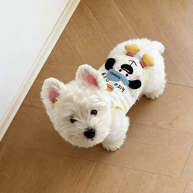 Ice Cream Print Pet Vest Dress