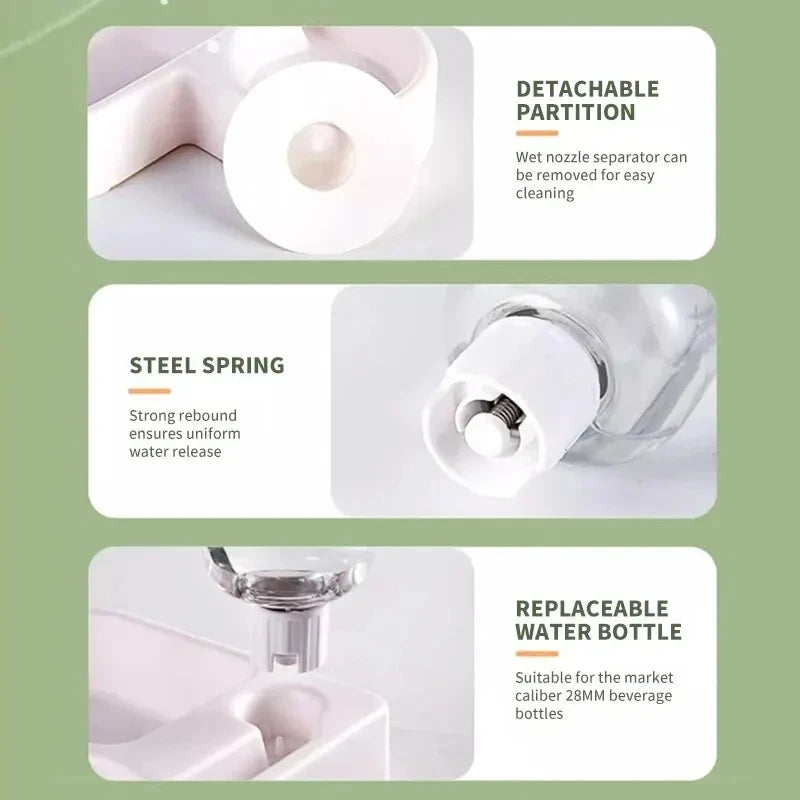 Dual-Use Automatic Pet Drinking & Feeding Bowl