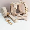 Velvet Dog Collar & Leash Set – Personalized Nameplate