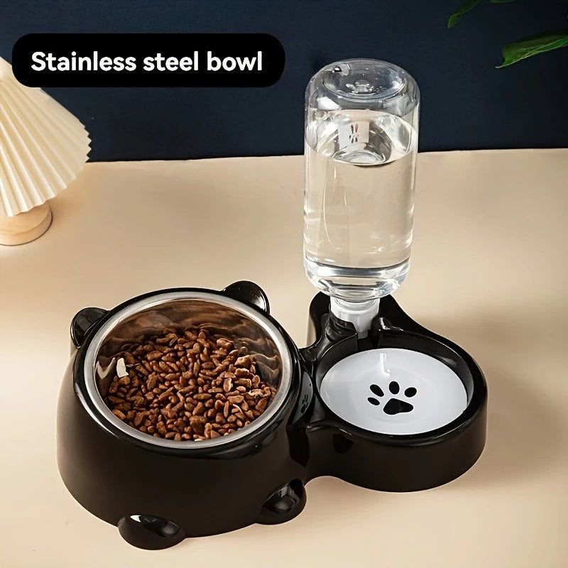 Automatic Pet Feeder & Water Dispenser – No Power Needed