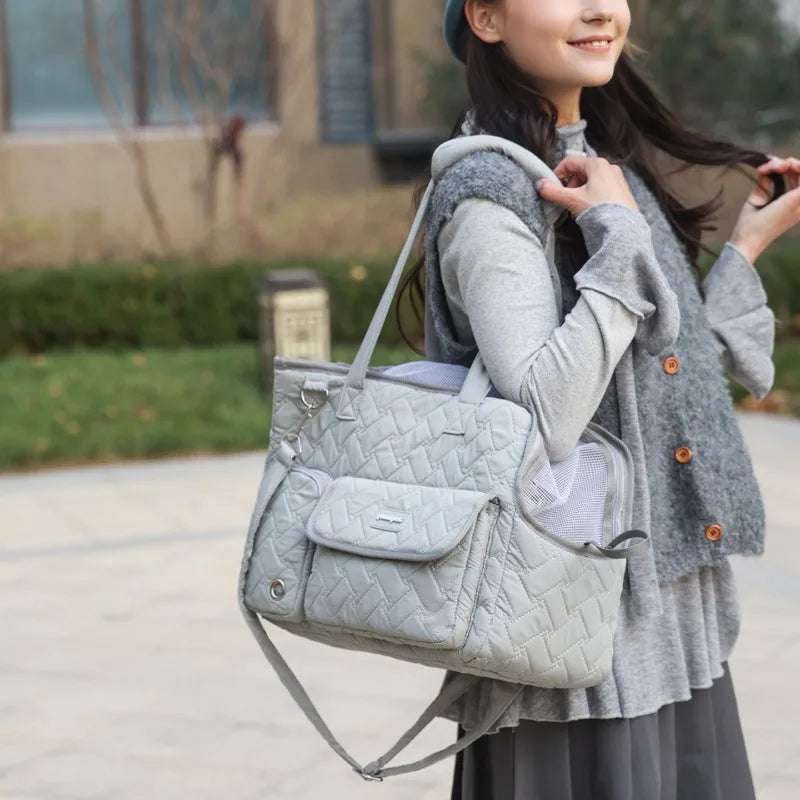 Breathable Mesh Pet Travel Tote Bag