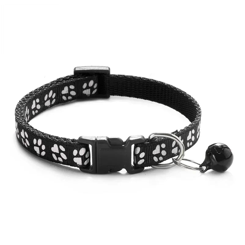 Colorful Cat Collar with Bell – Adjustable & Cute