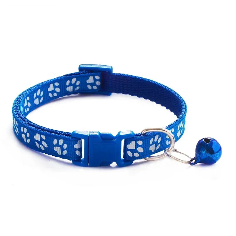 Colorful Cat Collar with Bell – Adjustable & Cute