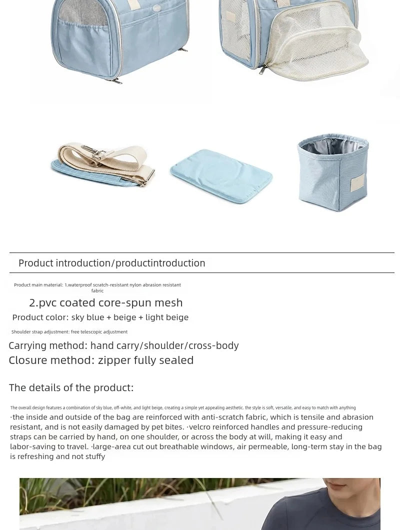 Airline-Approved Pet Travel Carrier Bag