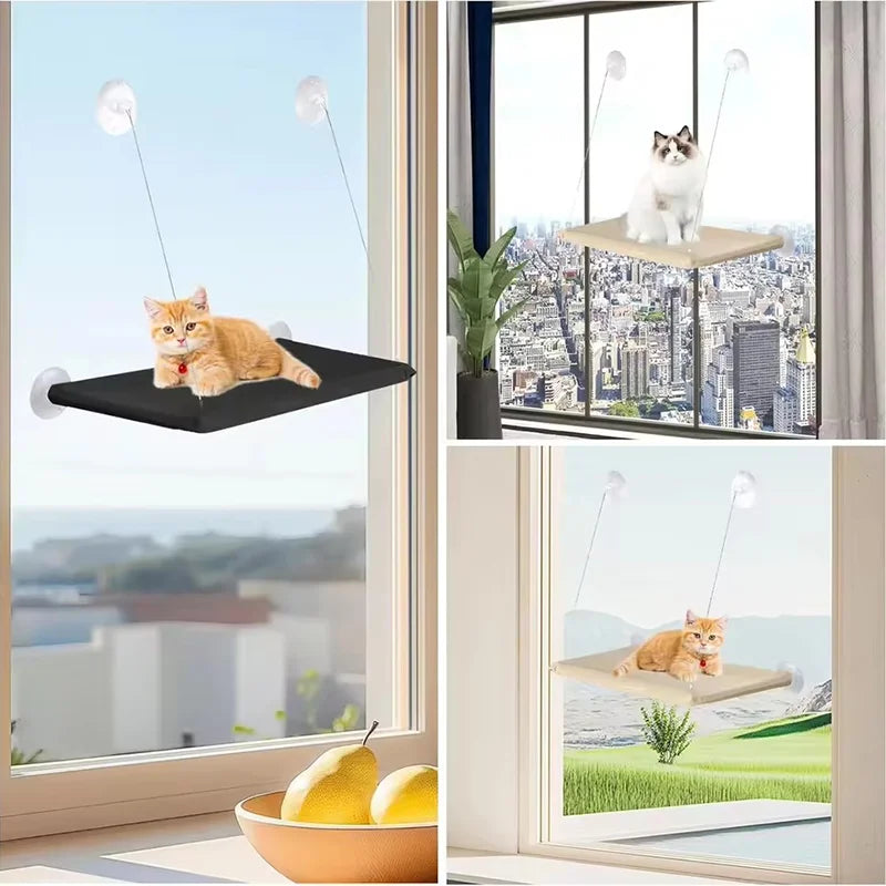 Suction Cup Cat Window Hammock – Easy-Install Perch