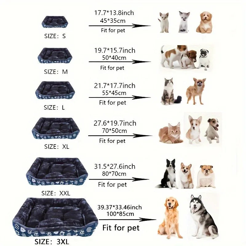 Cozy Dog Sofa Bed – Basket Mat for Small to Large Pets