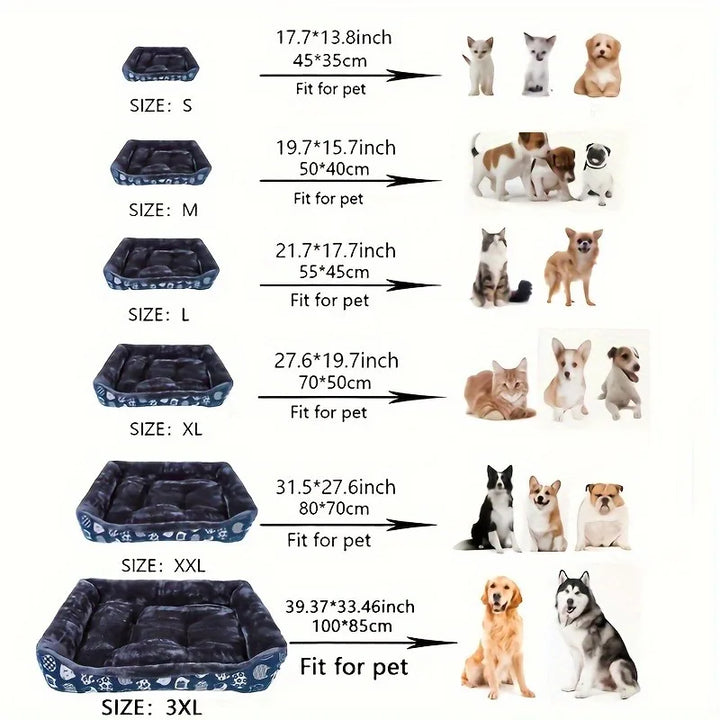 Cozy Dog Sofa Bed – Basket Mat for Small to Large Pets