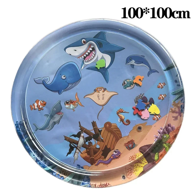 Thickened PVC Pet Water Play Mat – Cooling Sensory Pad