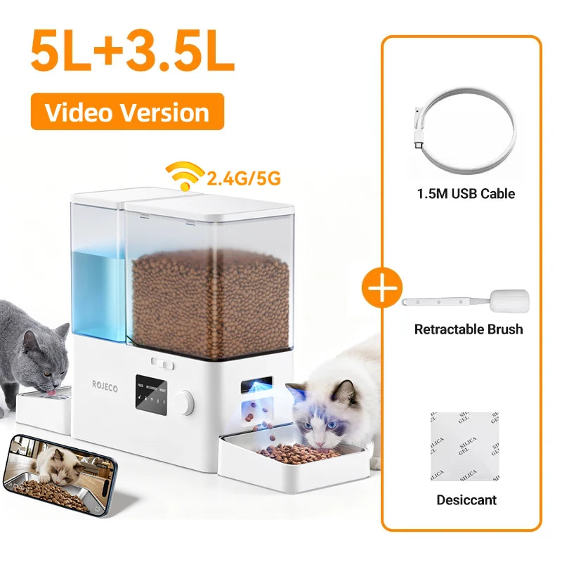 Smart WiFi Pet Feeder & Water Fountain