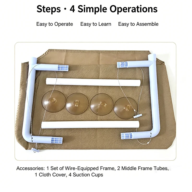 Suction Cup Cat Window Hammock – Easy-Install Perch