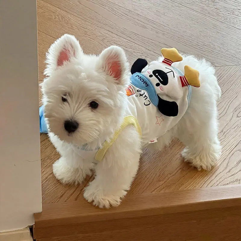 Ice Cream Print Pet Vest Dress