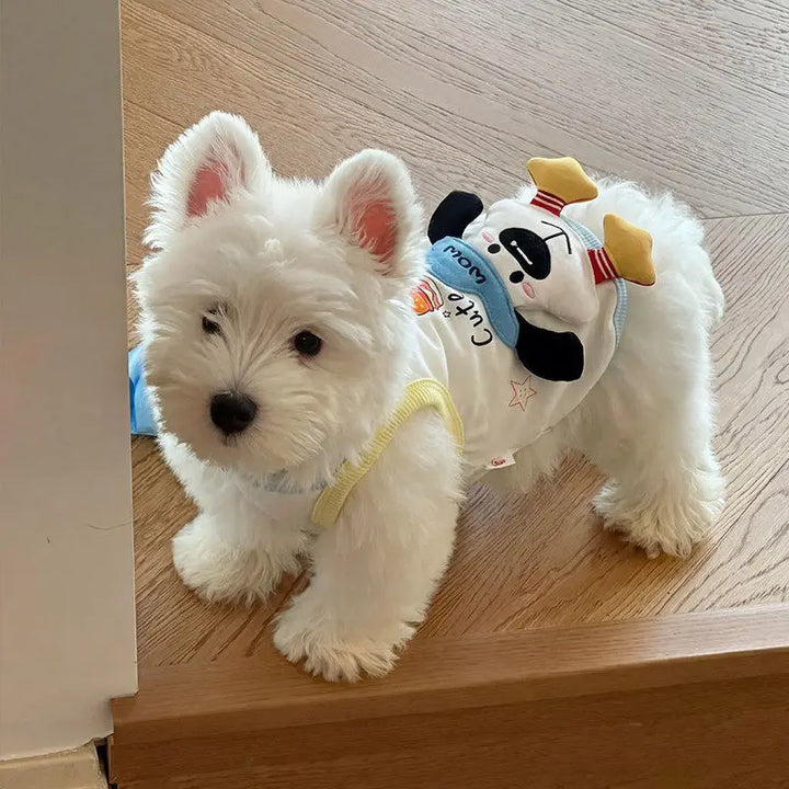 Ice Cream Print Pet Vest Dress