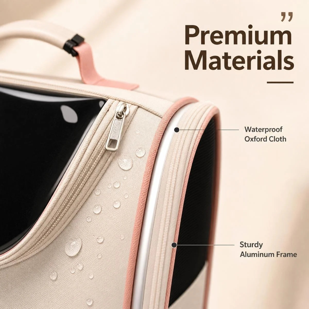 Panoramic Pet Carrier Backpack – Waterproof Oxford