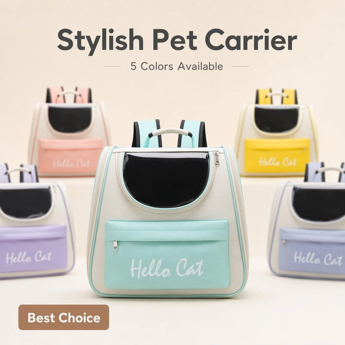 Panoramic Pet Carrier Backpack – Waterproof Oxford
