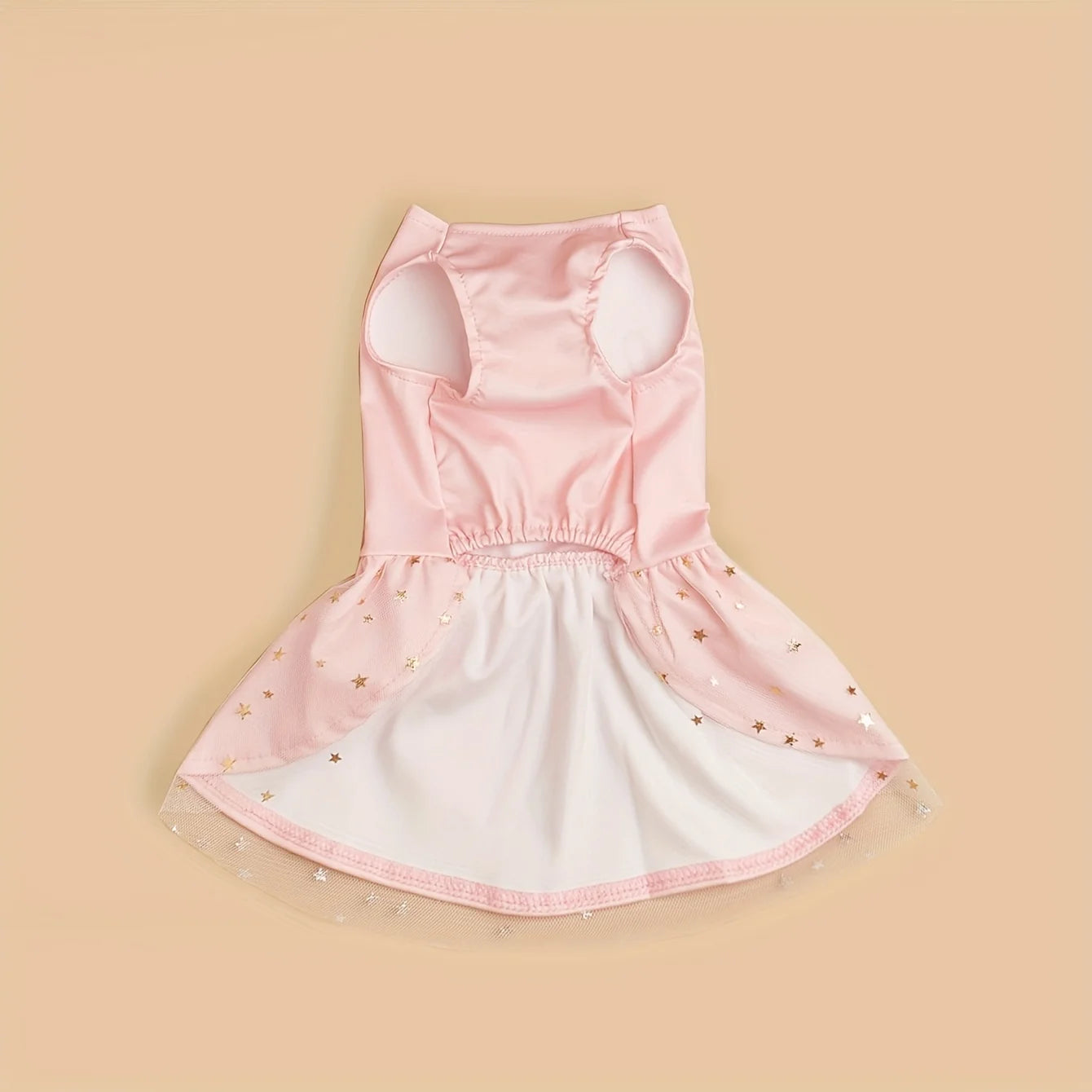 Pink Tulle Bowknot Sequin Dog Dress